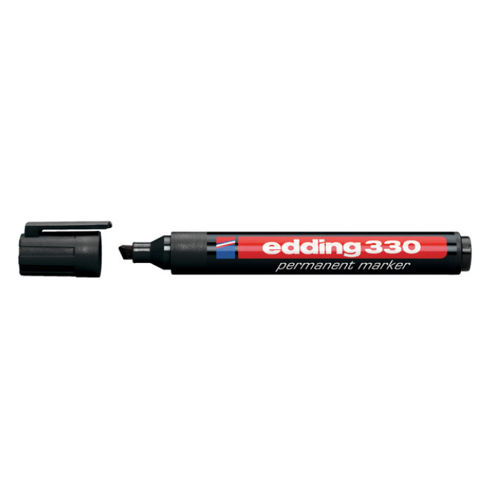 Viltstift edding 330 schuin 1.5-5mm zwart