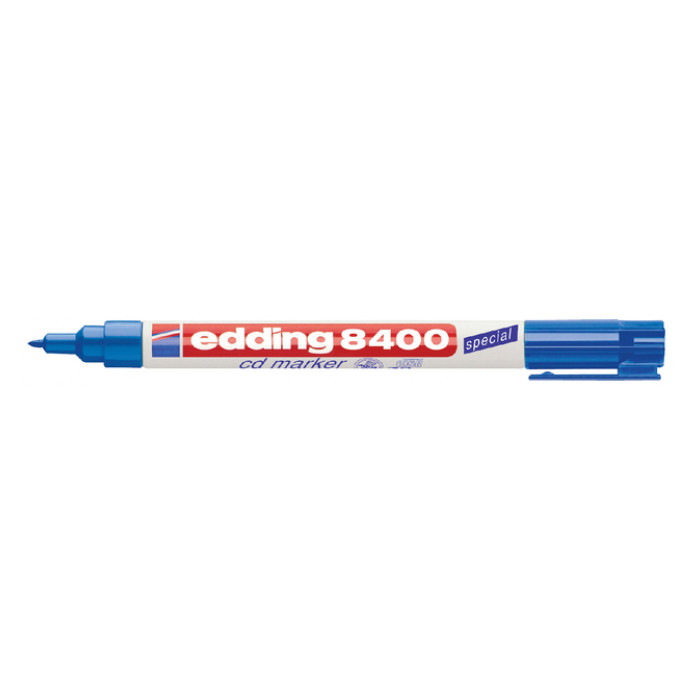 Cd marker edding 8400 rond blauw 0.5-1.0mm