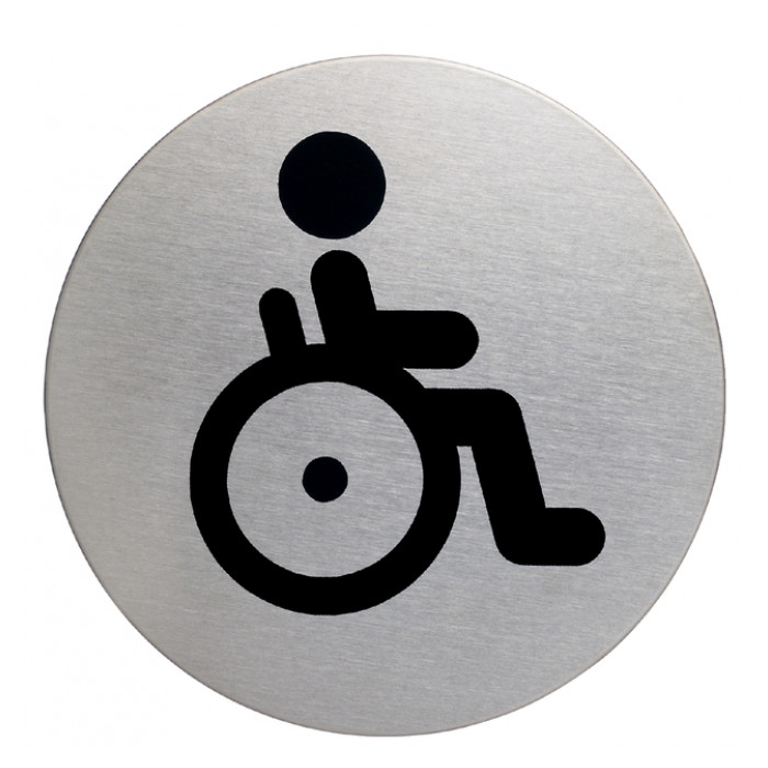 Infobord pictogram Durable 4906 wc invalide rond 83mm